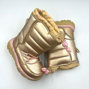 Girl’s Snow Boots | Land’s End Light Gold Snow Flurry Boots